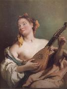 Mandolin played the young woman Giovanni Battista Tiepolo